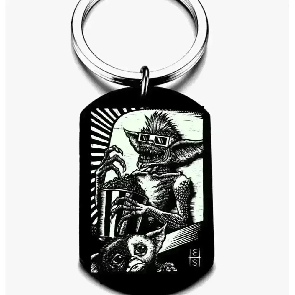 Gremlins Movie Popcorn Horror Scary Movie Hot Killer  Halloween Keychain